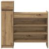 vidaXL &Nu;&tau;&omicron;&upsilon;&lambda;ά&pi;&alpha; &Pi;&alpha;&pi;&omicron;&upsilon;&tau;&sigma;&iota;ώ&nu; &mu;&epsilon; &sigma;&upsilon;&rho;&tau;ά&rho;&iota; Artisan Oak 100,5 x 28 x 100 &epsilon;&kappa;