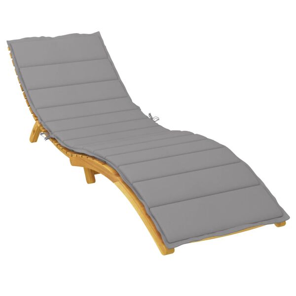 vidaXL Μαξιλάρι Ξαπλώστρας Γκρι 200 x 70 x 3 εκ. από Ύφασμα Oxford