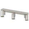 vidaXL Σποτ οροφής Βουρτσισμένο νικέλιο 38 x 6.5 x 11.5 εκ Ατσάλι
