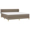 vidaXL &Kappa;&rho;&epsilon;&beta;ά&tau;&iota; Boxspring &mu;&epsilon; &Sigma;&tau;&rho;ώ&mu;&alpha; Taupe 180x200 &epsilon;&kappa;. &Upsilon;&phi;&alpha;&sigma;&mu;ά&tau;&iota;&nu;&omicron;