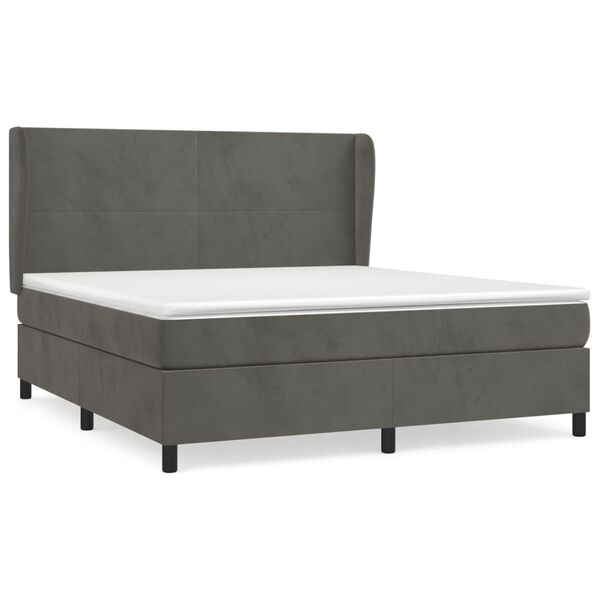 vidaXL &Kappa;&rho;&epsilon;&beta;ά&tau;&iota; Boxspring &mu;&epsilon; &Sigma;&tau;&rho;ώ&mu;&alpha; &Sigma;&kappa;&omicron;ύ&rho;&omicron; &Gamma;&kappa;&rho;&iota; 180x200 &epsilon;&kappa;. &Beta;&epsilon;&lambda;&omicron;ύ&delta;&iota;&nu;&omicron;