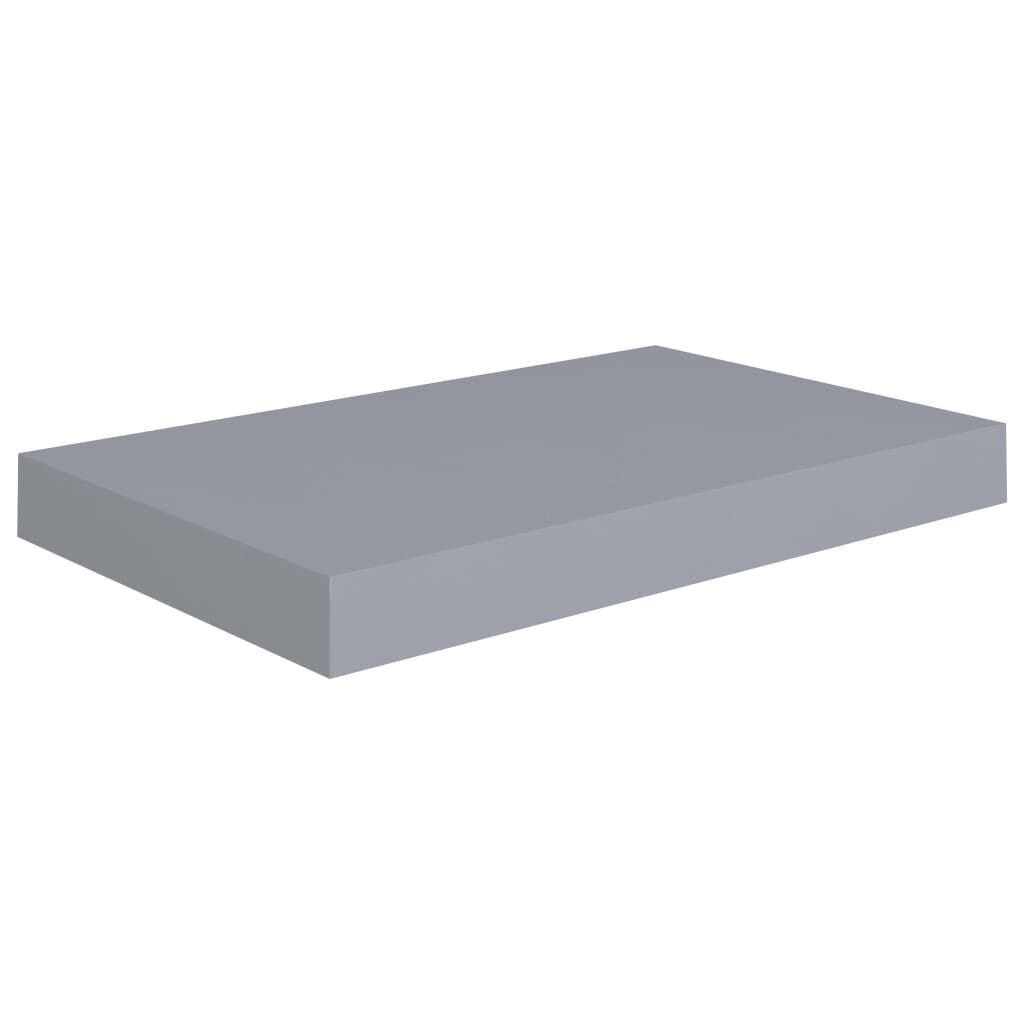vidaXL Ράφια Τοίχου 4 τεμ. Γκρι 40 x 23 x 3,8 εκ. MDF