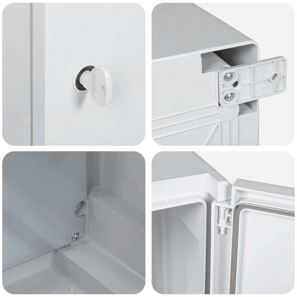 vidaXL Ντουλάπι Ελέγχου Γκρι 30 x 16.5 x 35 εκ. ΑΒΣ Πλαστικό