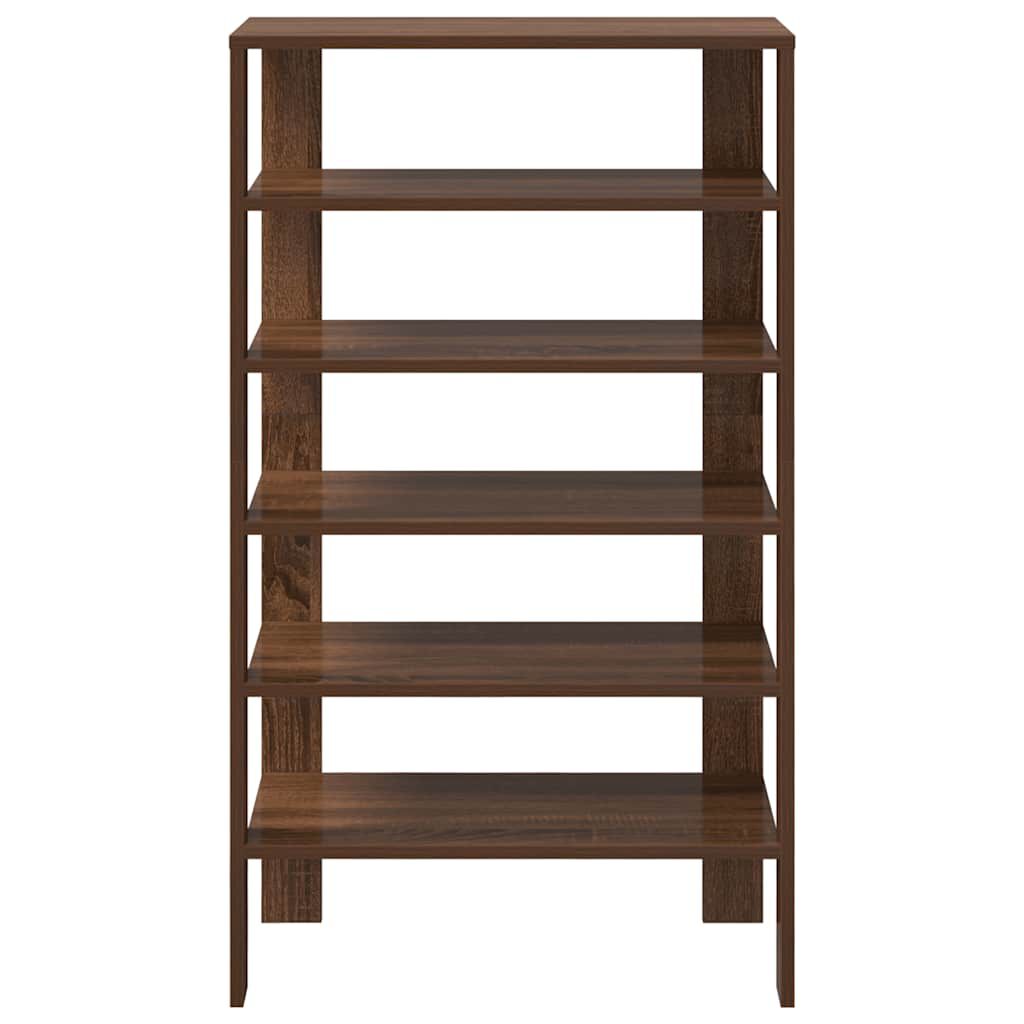 vidaXL Ράφι παπουτσιών καφέ δρυς 61x32x105 cm Κατασκευασμένο ξύλο