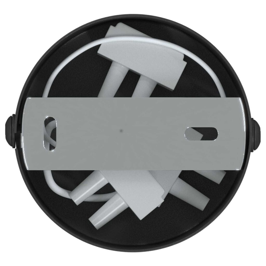 vidaXL Σποτ οροφής Μαύρο 6 x 6 x 16.5 εκ Ατσάλι