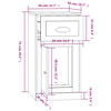 vidaXL Ντουλάπι με Συρτάρι Λευκό 40 x 50 x 75 εκ. Επεξεργασμένο Ξύλο