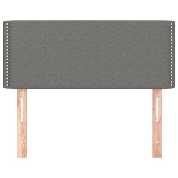 vidaXL Κεφαλάρι Κρεβατιού Σκούρο Γκρι 90x5x78/88 εκ. Υφασμάτινο