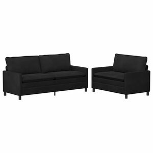 vidaXL &Sigma;&epsilon;&tau; &Kappa;&alpha;&nu;&alpha;&pi;έ 2 pcs &Mu;&alpha;ύ&rho;&omicron; &Beta;&epsilon;&lambda;&omicron;ύ&delta;&omicron;
