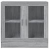 vidaXL Βιτρίνα Γκρι Sonoma 82,5x30,5x80εκ. από Επεξεργασμένο Ξύλο