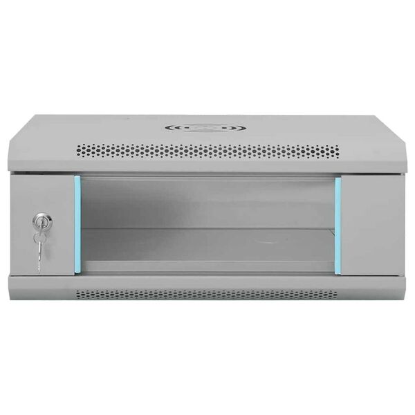 vidaXL Ντουλάπα δικτύου με αποθήκευση Γκρι 53 x 35 x 21 εκ Ατσάλι