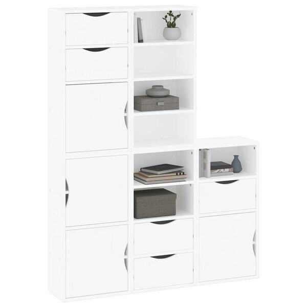 vidaXL Πλαϊνά ντουλάπια 5 τεμ. ODDA 40x24x79 εκ. από Μασίφ Ξύλο Πεύκου
