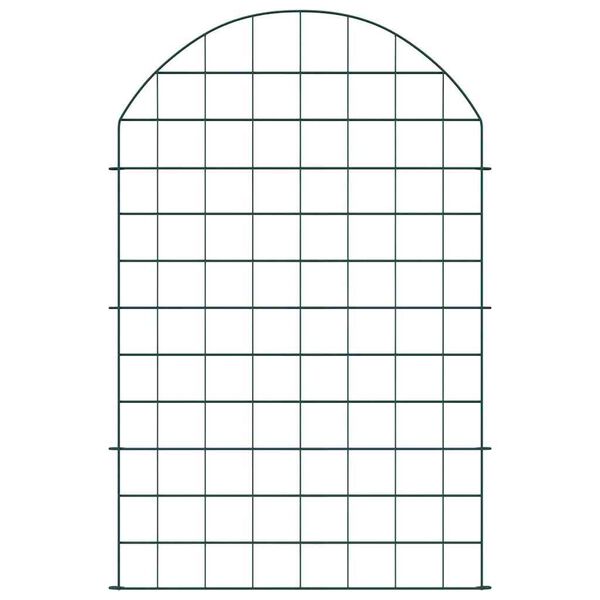 vidaXL Σετ φράχτη για λιμνούλες 8 pcs Πράσινο 50 x 80 cm Ατσάλι