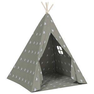 vidaXL &Sigma;&kappa;&eta;&nu;ή Teepee &Pi;&alpha;&iota;&delta;&iota;&kappa;ή &Gamma;&kappa;&rho;&iota; 115x115x160 &epsilon;&kappa;. &Pi;&omicron;&lambda;&upsilon;&epsilon;&sigma;&tau;&epsilon;&rho;&iota;&kappa;ή &mu;&epsilon; &Sigma;ά&kappa;&omicron;