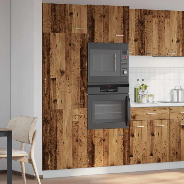 vidaXL Ντουλάπι ψυγείου Lyon Παλιό ξύλο 60x57x207 εκ.