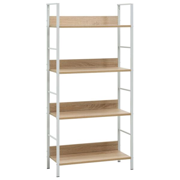 vidaXL Ραφιέρα 4 Επιπέδων Δρυς 60x27,6x124,5 εκ. Επεξεργασμένο Ξύλο