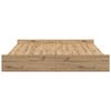 vidaXL Κρεβάτι με αποθηκευτικό χώρο artisan δρυς 200 x 200 cm