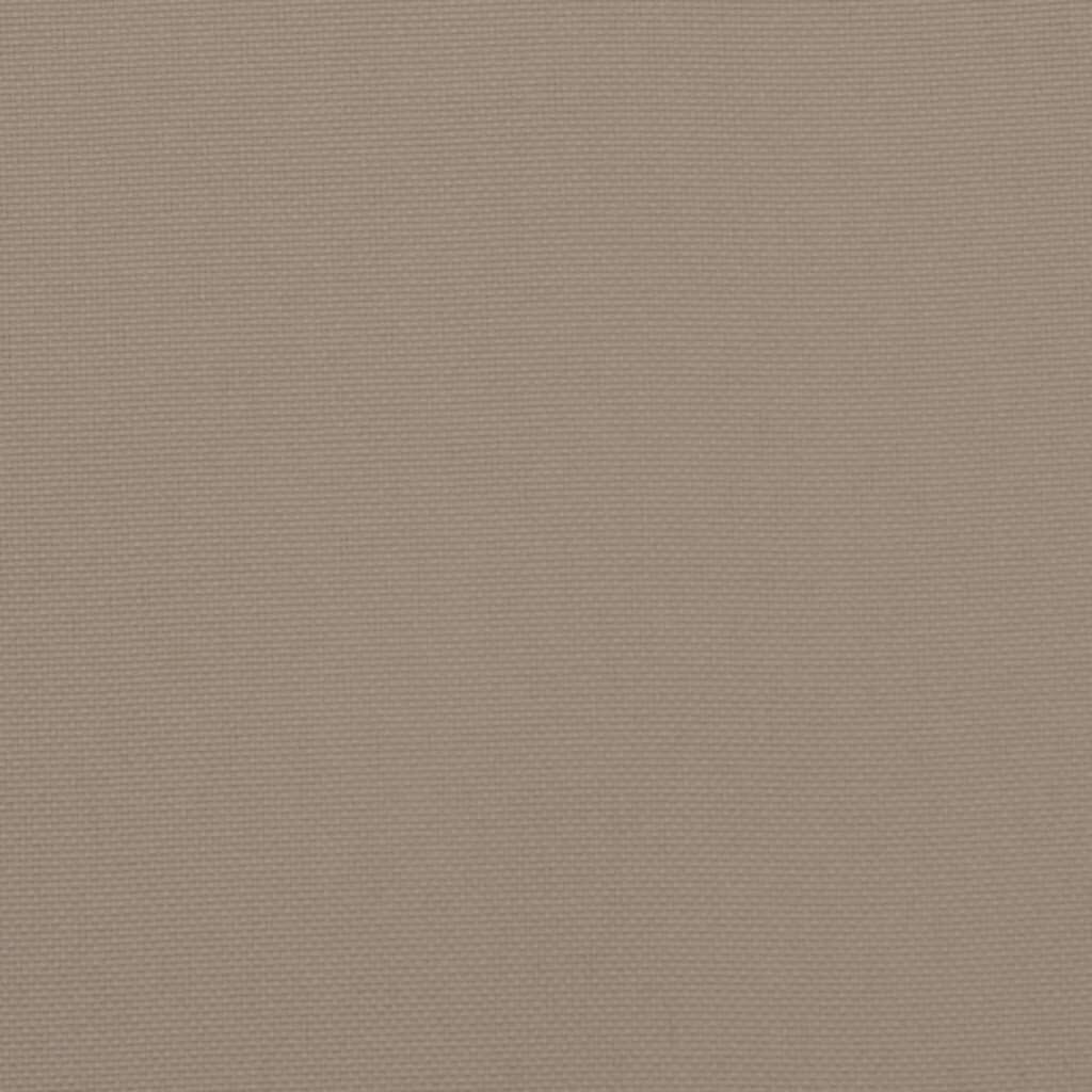 vidaXL Μαξιλάρια Καρέκλας Χαμηλή Πλάτη 2 τεμ. Taupe Ύφασμα Oxford