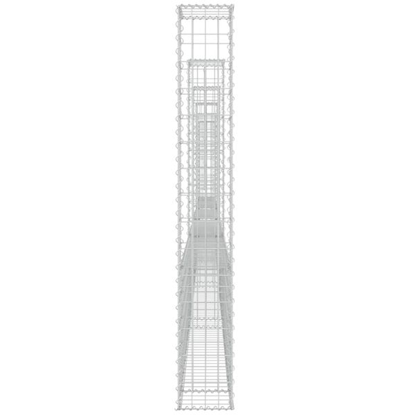 vidaXL Συρματοκιβώτιο σε U Σχήμα με 6 Στύλους 620x20x150 εκ Σιδερένιο