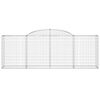 vidaXL Συρματοκιβώτια Τοξωτά 11 τεμ. 300x50x100/120 εκ. Γαλβαν. Ατσάλι