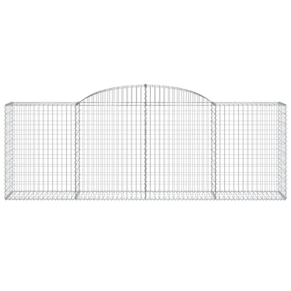 vidaXL Συρματοκιβώτια Τοξωτά 11 τεμ. 300x50x100/120 εκ. Γαλβαν. Ατσάλι