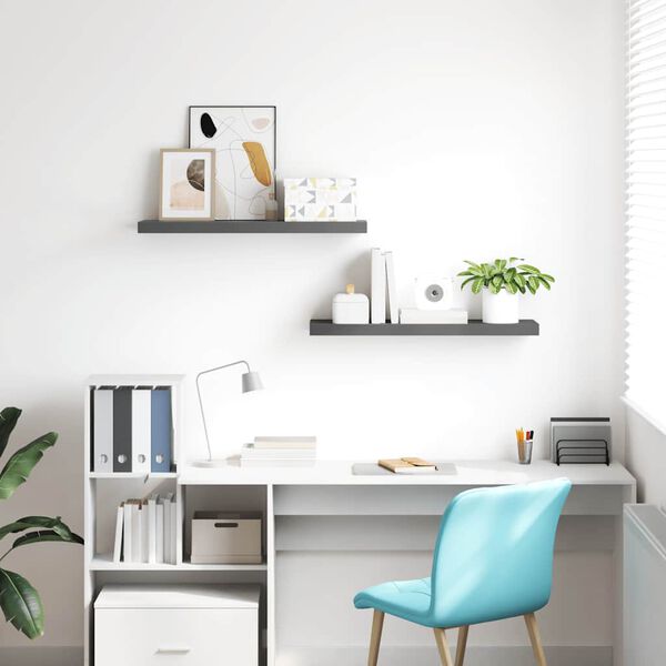 vidaXL &Rho;ά&phi;&iota;&alpha; &Tau;&omicron;ί&chi;&omicron;&upsilon; &Gamma;&upsilon;&alpha;&lambda;&iota;&sigma;&tau;&epsilon;&rho;ά &Gamma;&kappa;&rho;&iota; 2 &Tau;&epsilon;&mu;ά&chi;&iota;&alpha; 80x23,5x3,8 &epsilon;&kappa;. MDF