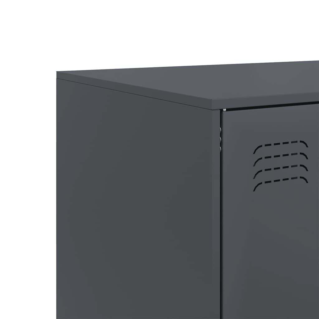 vidaXL Ντουλάπι Ανθρακί 67 x 39 x 95 εκ. από Ατσάλι