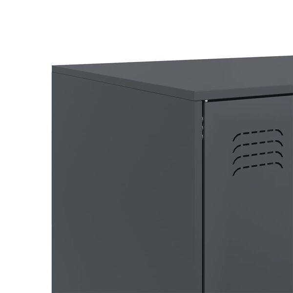 vidaXL Ντουλάπι Ανθρακί 67 x 39 x 95 εκ. από Ατσάλι