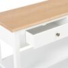 vidaXL Κονσόλα Λευκή 110 x 35 x 80 εκ. από MDF