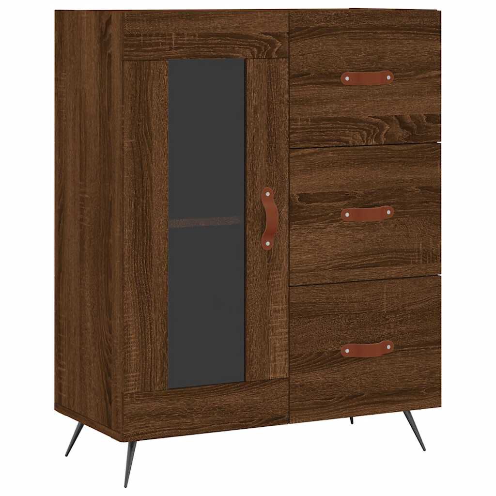vidaXL Ντουλάπι Καφέ Δρυς 69,5 x 34 x 90 εκ. Επεξεργασμένο Ξύλο