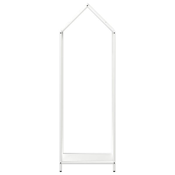 vidaXL Ράφι για καυσόξυλα Λευκό 40x25x120 cm Ατσάλι ψυχρής έλασης