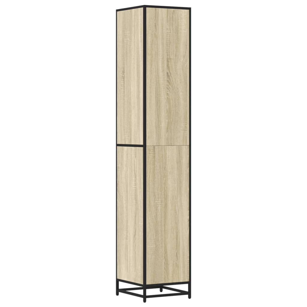 vidaXL Ντουλάπι μπάνιου Sonoma Oak 35x37,5x188,5 cm