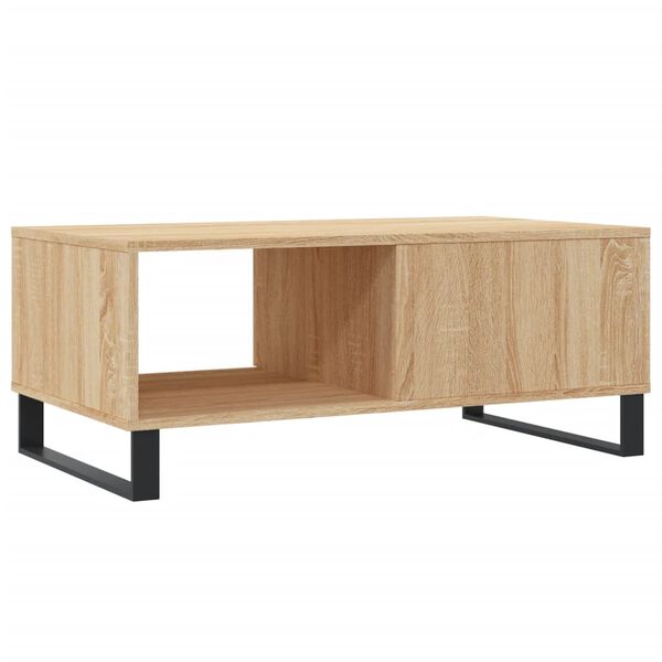 vidaXL Τραπεζάκι Σαλονιού Sonoma Δρυς 90x50x36,5 εκ. Επεξεργασμ. Ξύλο