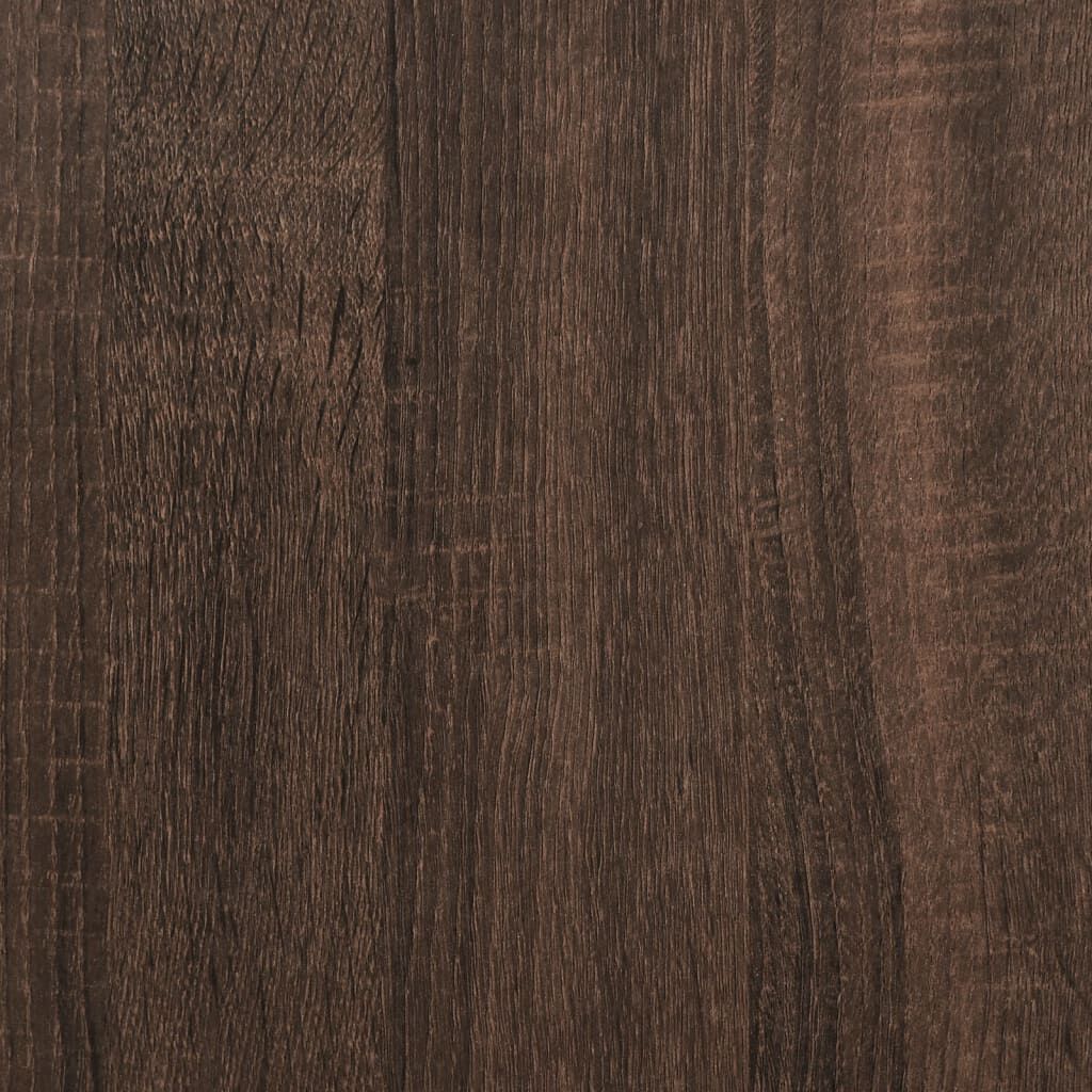vidaXL Πλαίσιο Κρεβατιού με Κεφαλάρι Καφέ Δρυς 75x190 εκ.