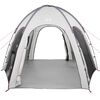 vidaXL Πισίνα Σκηνή με στέγη Γκρι 366 x 305 x 231 cm Πολυεστέρας
