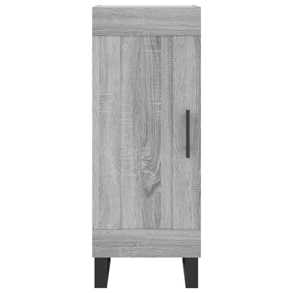 vidaXL Μπουφές Sonoma Γκρι 34,5 x 34 x 180 εκ. από Επεξεργασμένο Ξύλο
