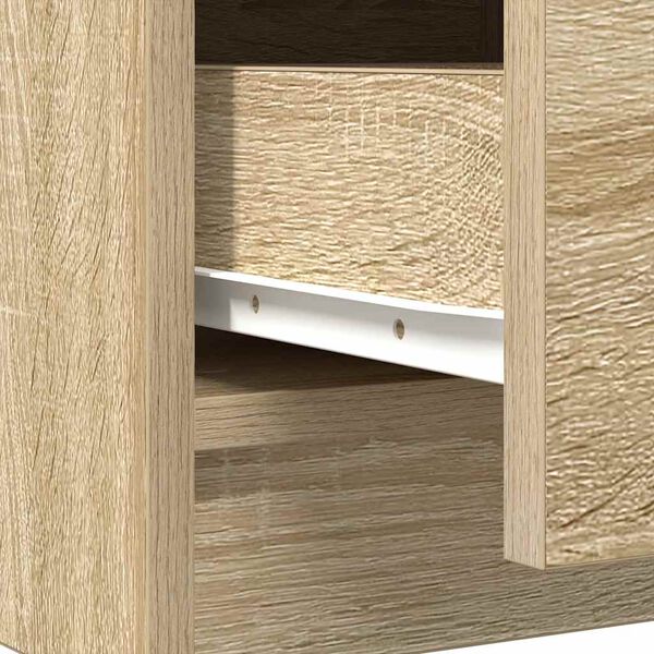 vidaXL Συρταριέρα με Συρτάρια Sonoma Δρυς 71x35x84 εκ. από Επεξ. Ξύλο