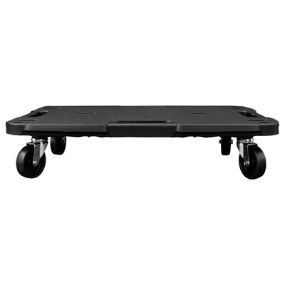 vidaXL Τρόλεϊ Μεταφοράς 5 Τεμ. Μαύρα 58 x 38 x 12 εκ. Πολυπροπυλένιο