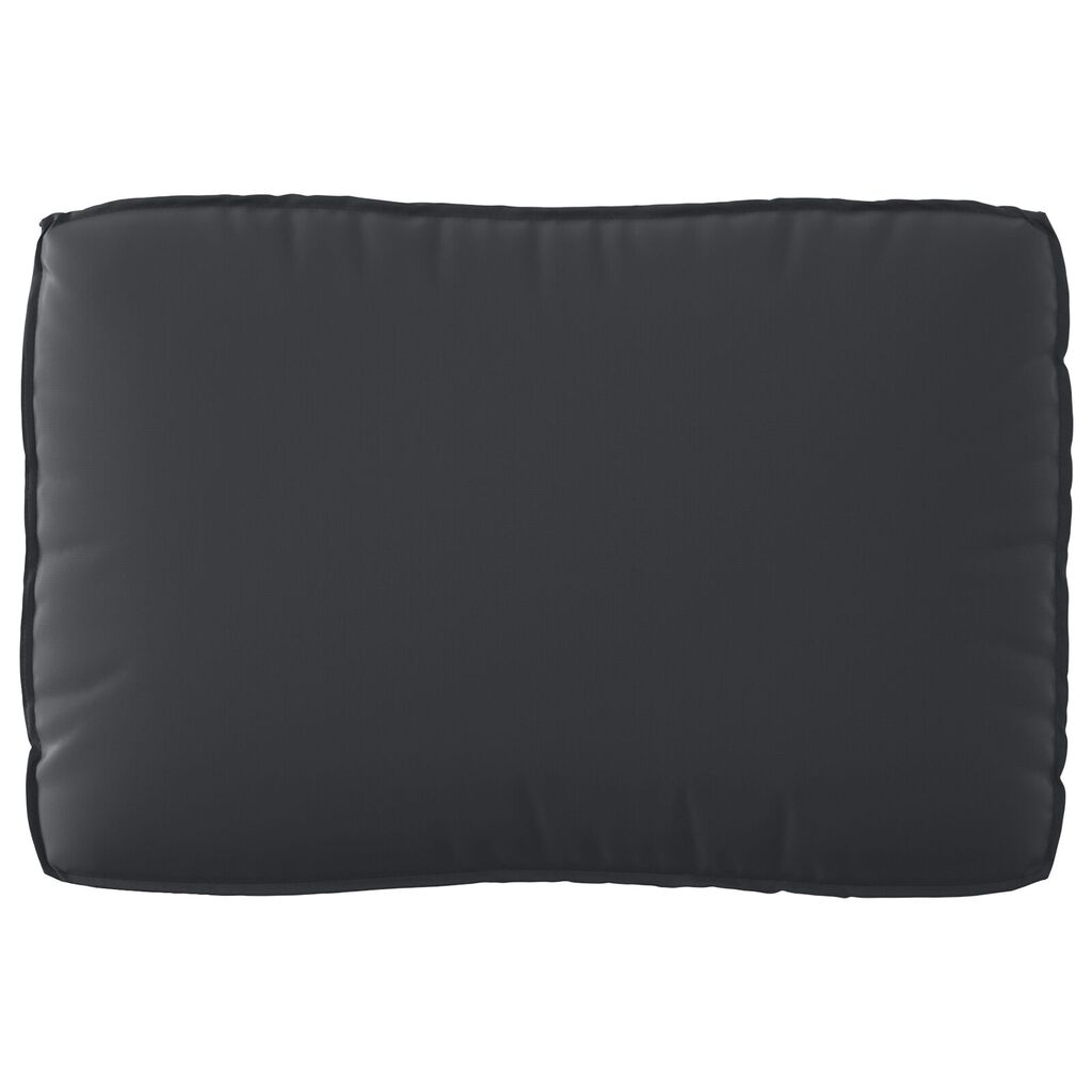 vidaXL Σετ Μάλλινων Μαξιλαριών 3 Τεμαχίων Μαύρο Oxford Fabric