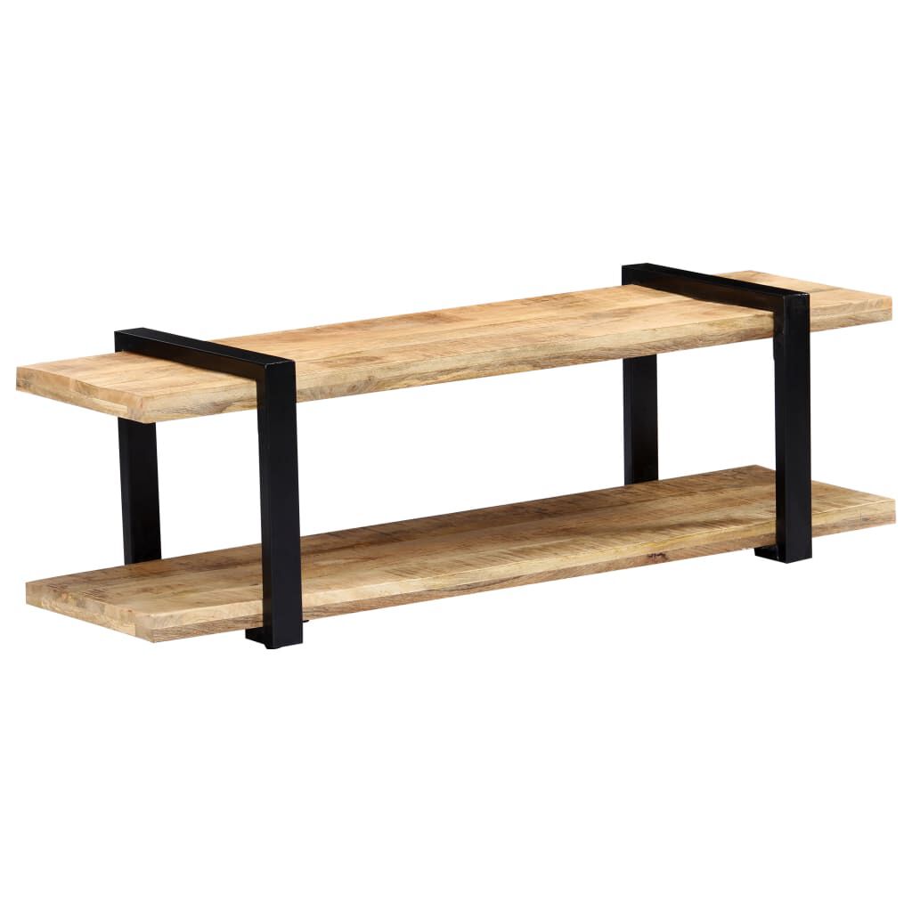 vidaXL Έπιπλο Τηλεόρασης 130 x 40 x 40 εκ. από Μασίφ Ξύλο Μάνγκο