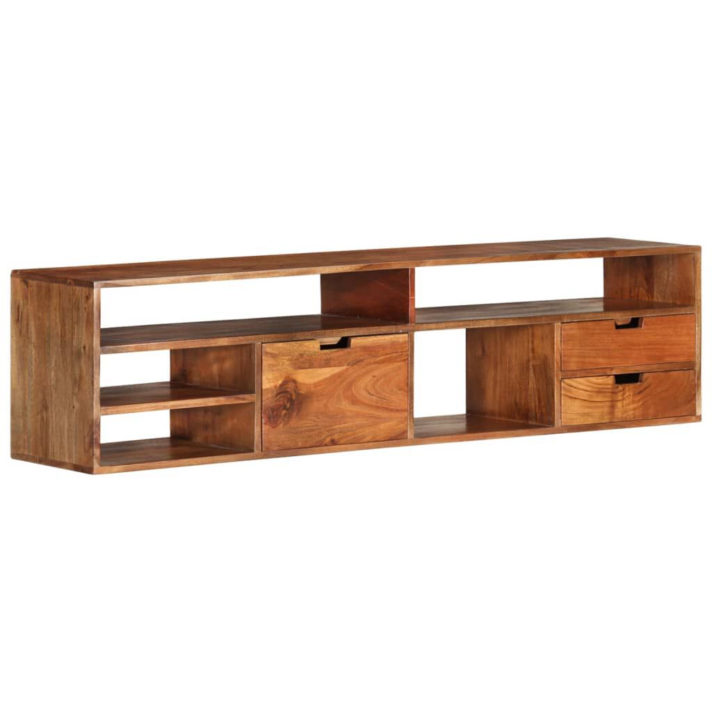 vidaXL Έπιπλο Τηλεόρασης 140 x 30 x 35 εκ. από Μασίφ Ξύλο Ακακίας