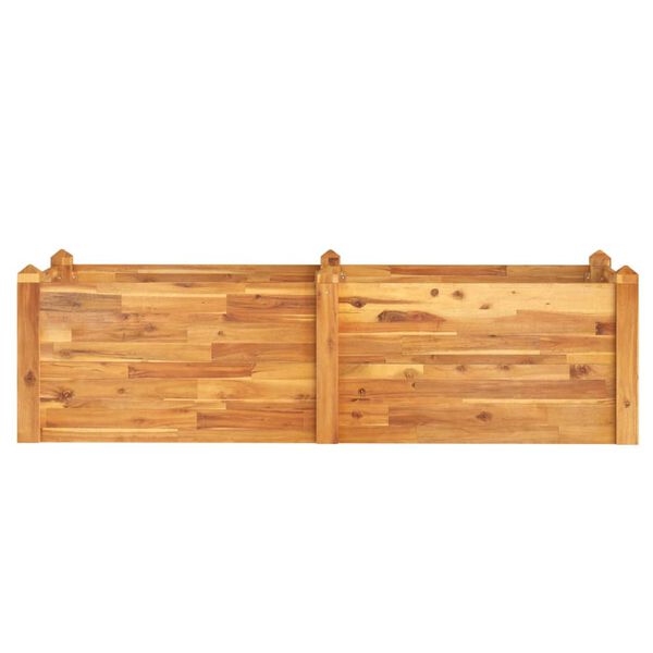 vidaXL Ζαρντινιέρα Υπερυψωμένη 160 x 60 x 44 εκ. Μασίφ Ξύλο Ακακίας