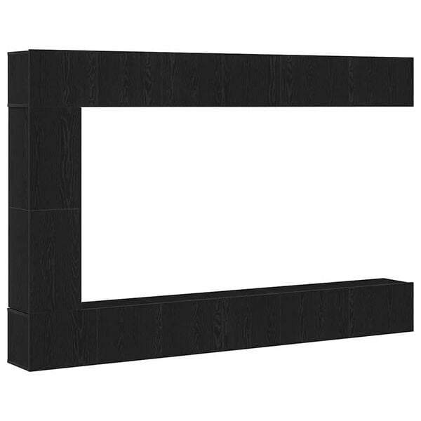 vidaXL &Sigma;&epsilon;&tau; &epsilon;&pi;ί&pi;&lambda;&omicron;&upsilon; &tau;&eta;&lambda;&epsilon;ό&rho;&alpha;&sigma;&eta;&sigmaf; 9 pcs &Mu;&alpha;ύ&rho;&eta; &Omicron;&xi;&upsilon;ά &Epsilon;&pi;&epsilon;&xi;&epsilon;&rho;&gamma;&alpha;&sigma;&mu;έ&nu;&omicron; &xi;ύ&lambda;&omicron;