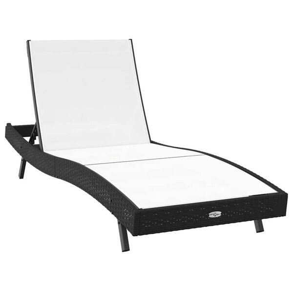 vidaXL Ήλιος Λάουτζερ 3 pcs Μαύρο και Λευκό 40 x 40 x 40.5 εκ