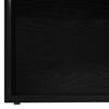 vidaXL Βιβλιοθήκη 3 pcs Μαύρη Οξυά 36 x 30 x 143 cm Επεξεργασμένο ξύλο