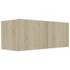 vidaXL Έπιπλα Τηλεόρασης 4 τεμ. Sonoma Δρυς 80x30x30 εκ. Επεξ. Ξύλο