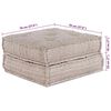vidaXL Μαξιλάρι 2 pcs Καφέ 70 x 70 x 36 εκ Πολυεστέρας