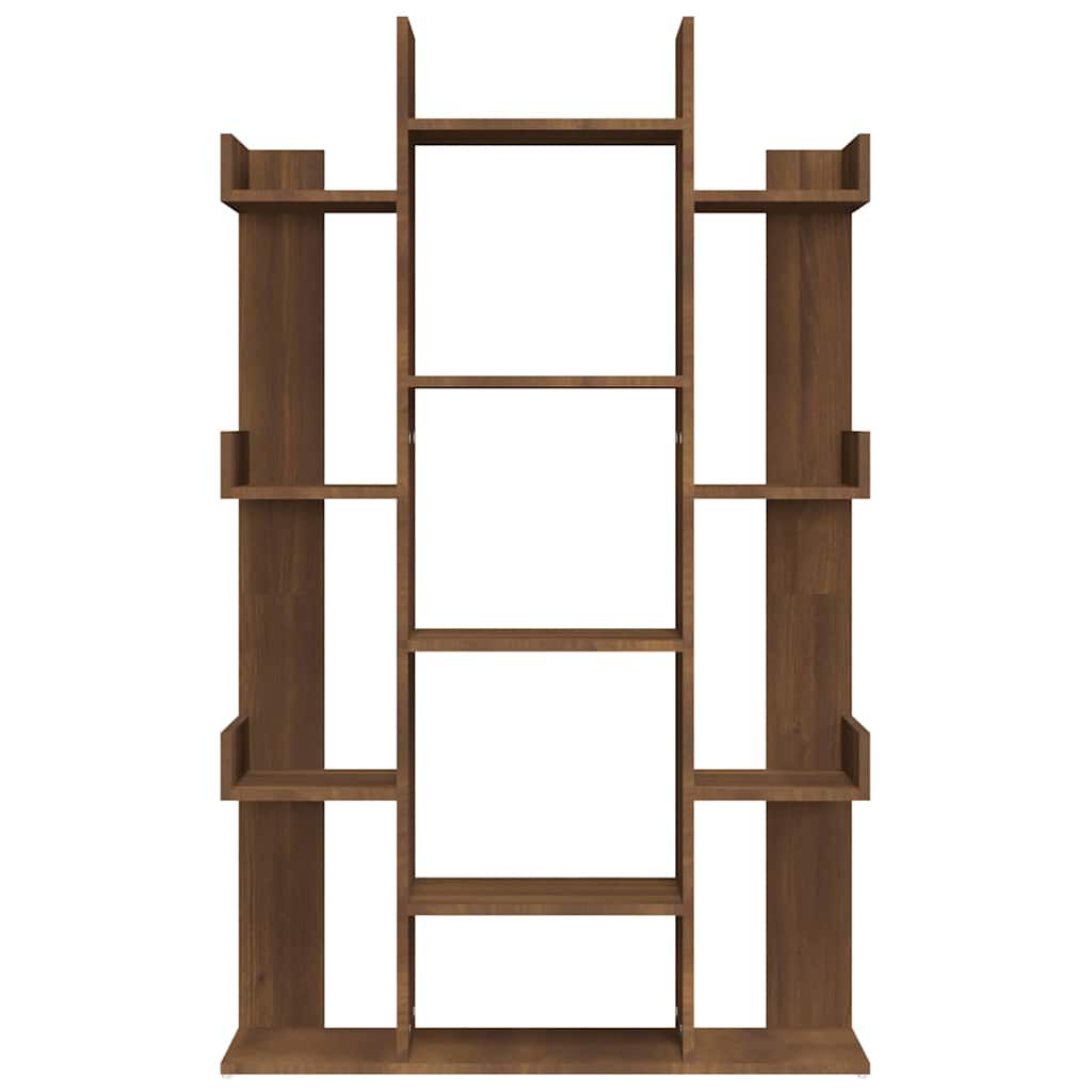 vidaXL Βιβλιοθήκη Καφέ Δρυς 86x25,5x140 εκ. από Επεξεργασμένο Ξύλο