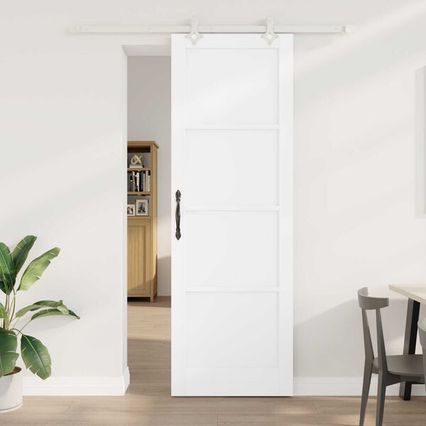 vidaXL Συρόμενη Πόρτα Λευκό 78 x 232 cm