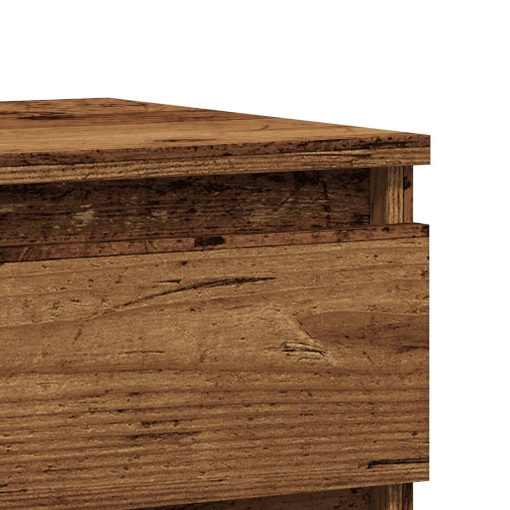 vidaXL Κομοδίνα 2 τεμάχια Παλιό ξύλο 40x35x50 cm Κατασκευασμένο ξύλο