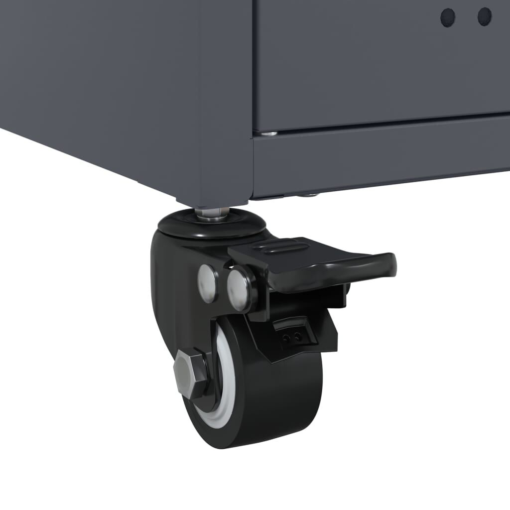 vidaXL Μπουφές Ανθρακί 68x39x72 εκ. από Ατσάλι